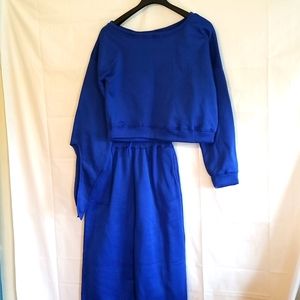 2 piece wide leg sweater set